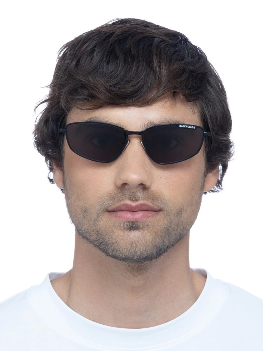 Balenciaga Men Sunglasses Black Grey Geometric BB0277S 001 NEW AUTHENTIC - Picture 12 of 16